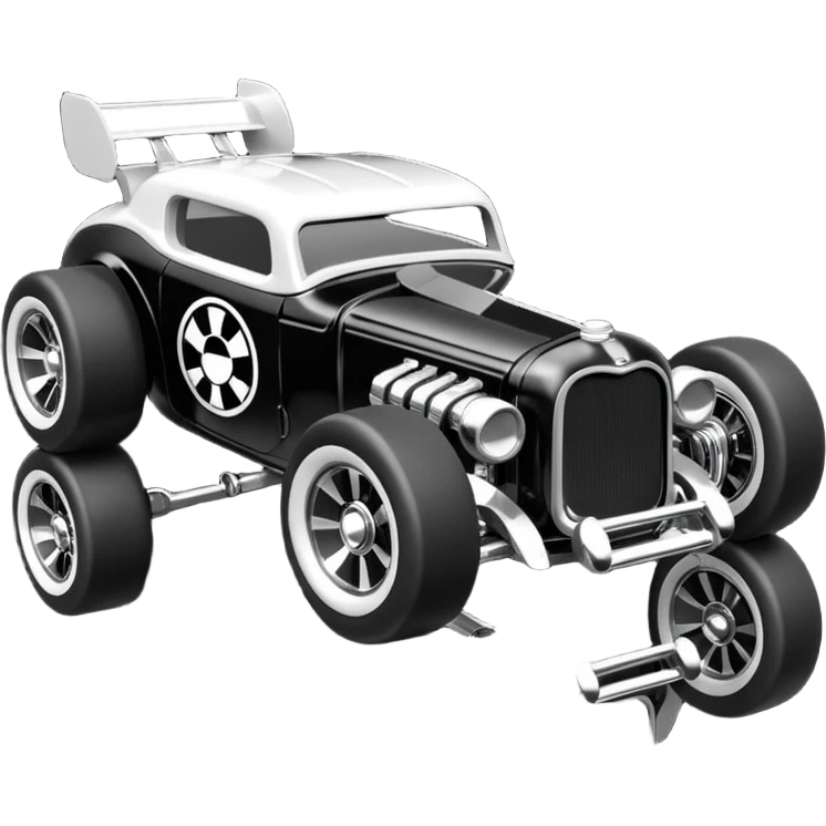 Chrome accented Hot wheels Hot rod Star Wars Death trooper’s race car  emoji
