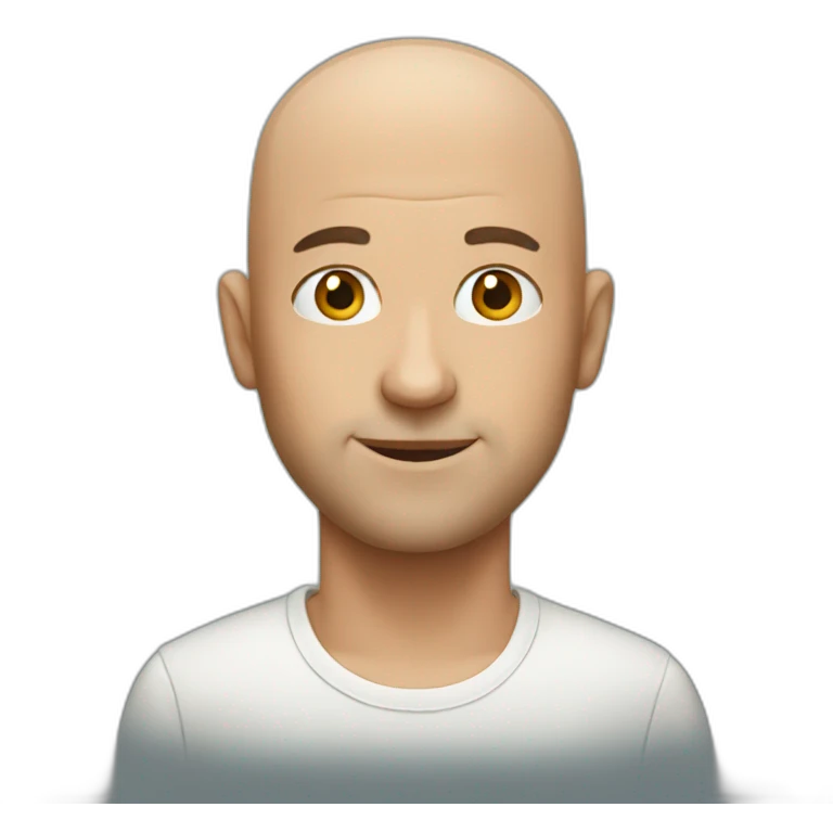 Bald man emoji