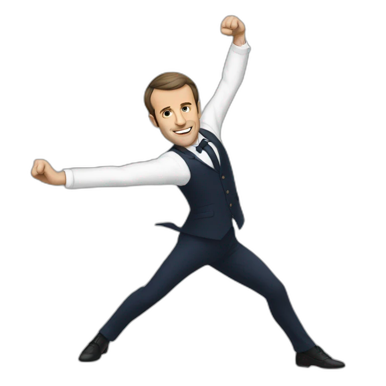 Macron qui danse emoji