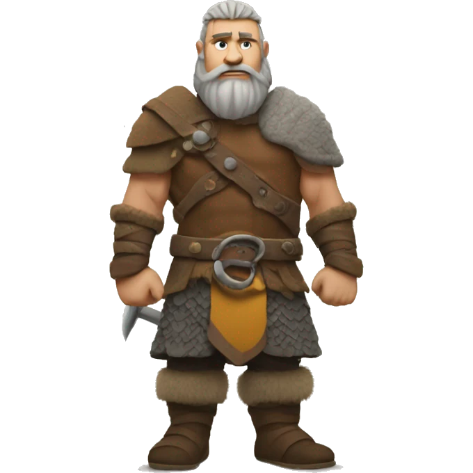 Viking standing tall  emoji