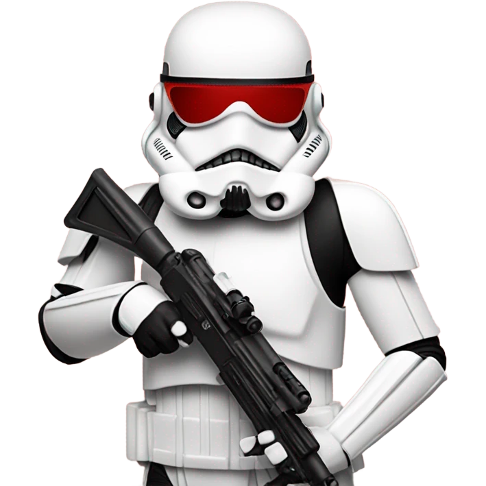 Stormtrooper in shades of red  emoji