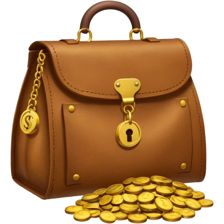 Rupee bag with a broken lock — Symbolizing Scams (Ponzi schemes) emoji