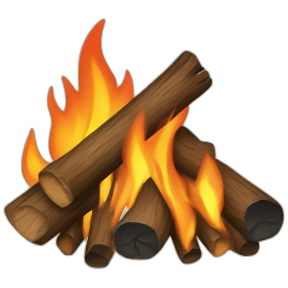camp fire emoji
