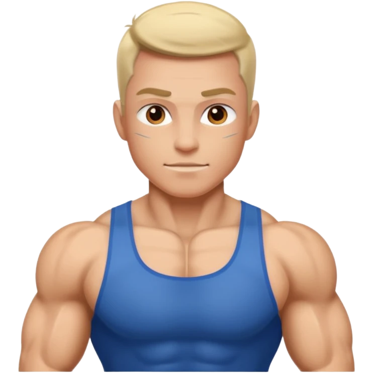 A person maintaining good health with good muscles emoji