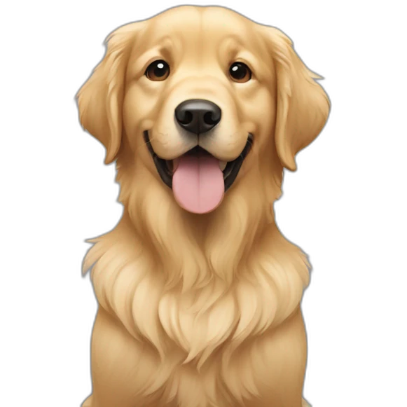 Chiot-golden retriever emoji