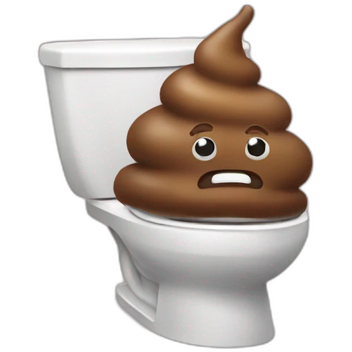 Poop toilet emoji