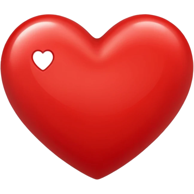 red heart emoji, glossy, classic emoji