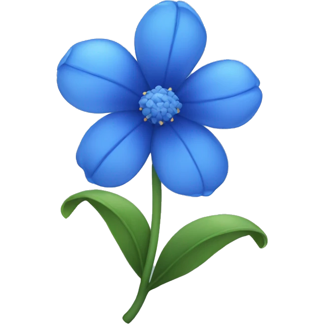Blue flower emoji