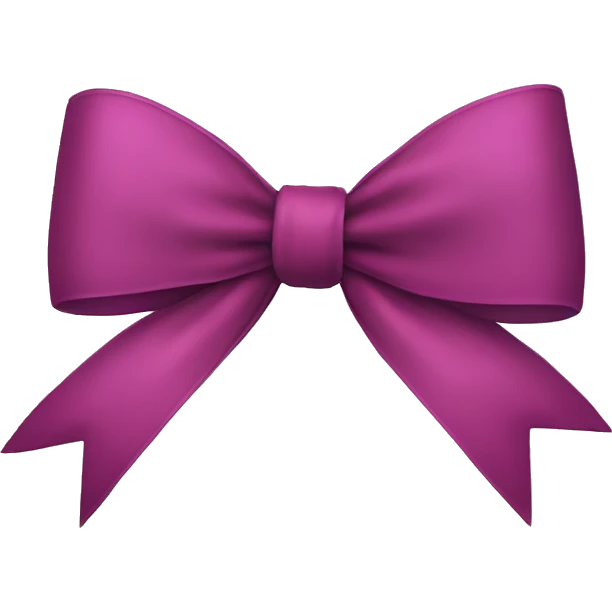 a Christmas bow emoji