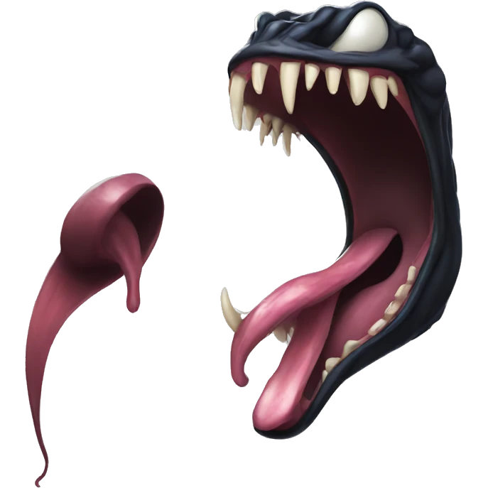 venom long tongue emoji