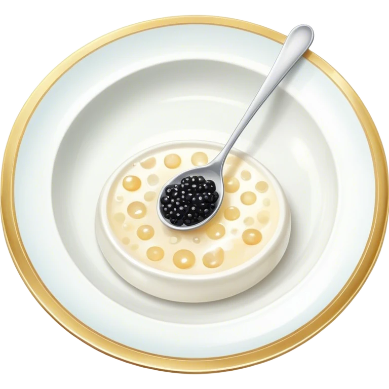 Caviar on a plate emoji