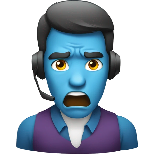 call center angry emoji