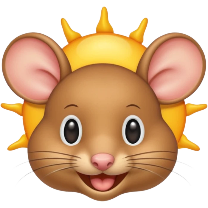 a sun ☀️ 🐭 emoji