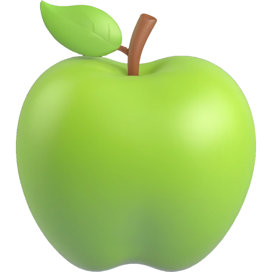 green apple emoji