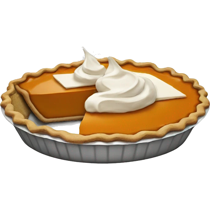 Pumpkin pie emoji