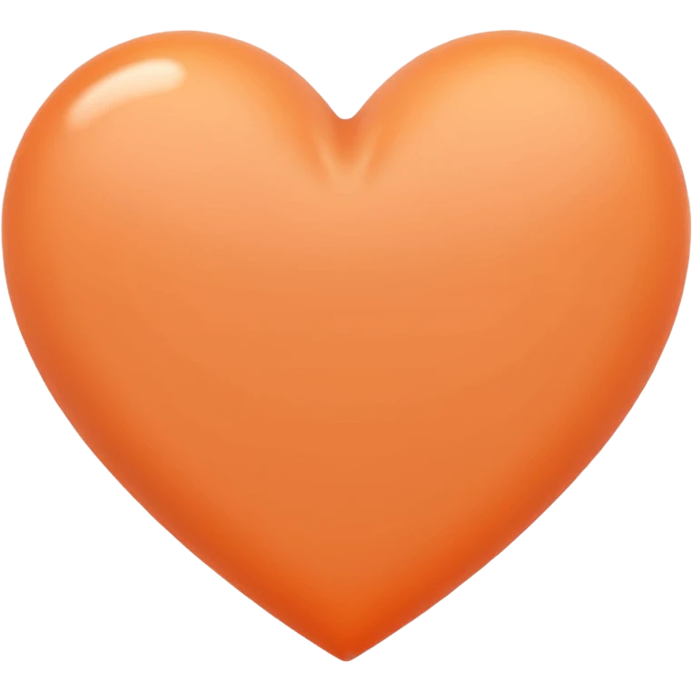 Pastel orange heart emoji