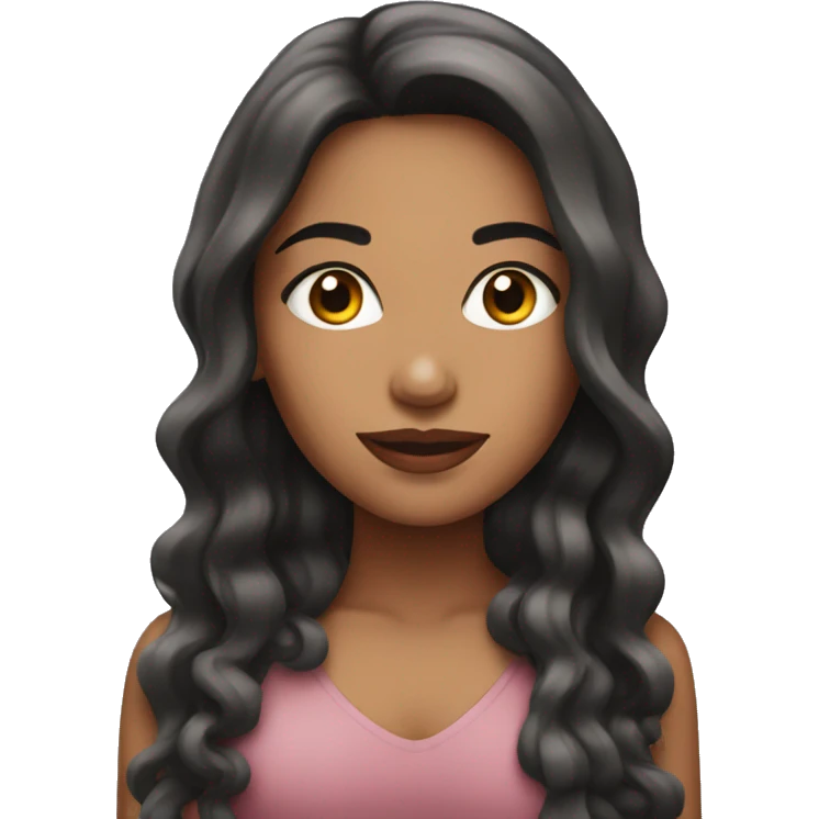Latina girl with long nails emoji