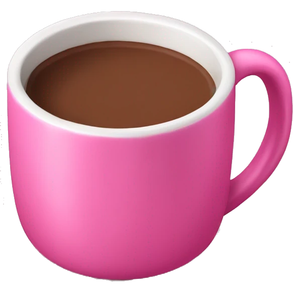 Hot chocolate pink  emoji