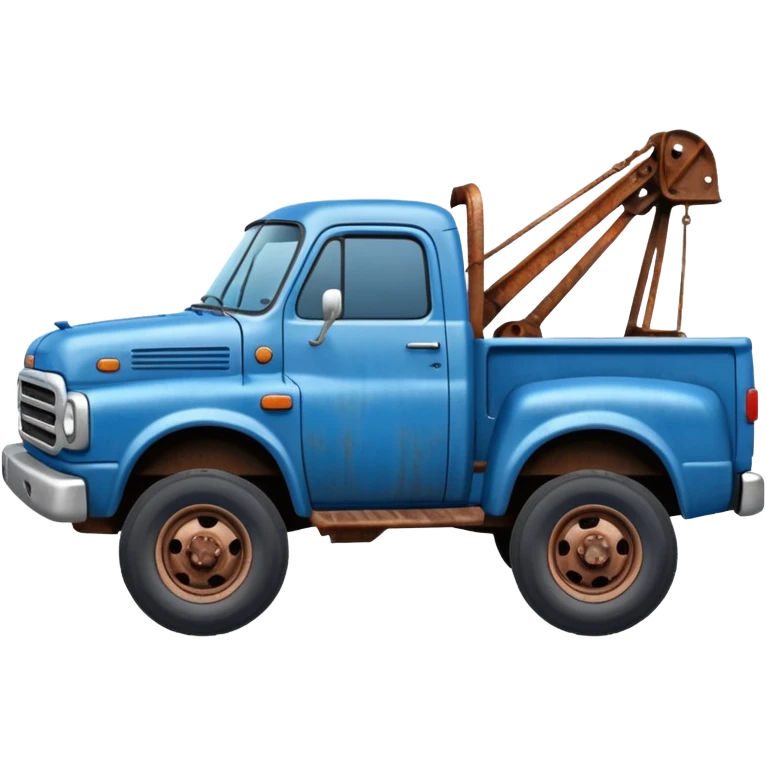 1998 dodge truck two wheels on the back blue emoji