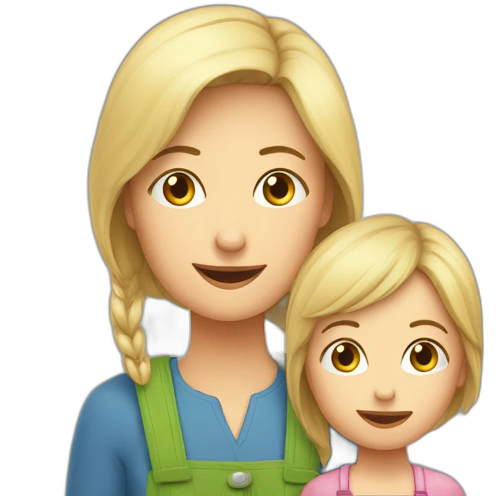 Nasenspitze an Nasenspitze Mutter und Sohn emoji