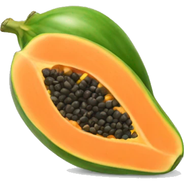 Papaya emoji