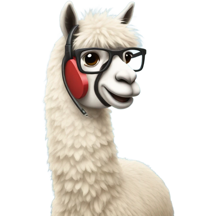 lama talking on the phone emoji