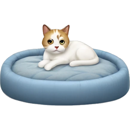 Annoying cat bed emoji