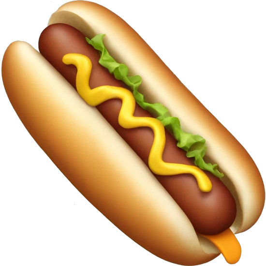 Hot dog emoji