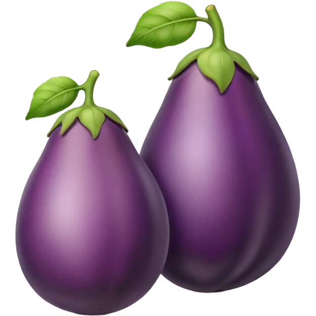 Eggplant inside peach emoji