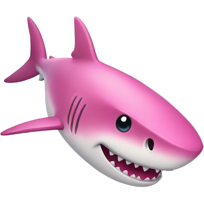 A Pink Shark emoji