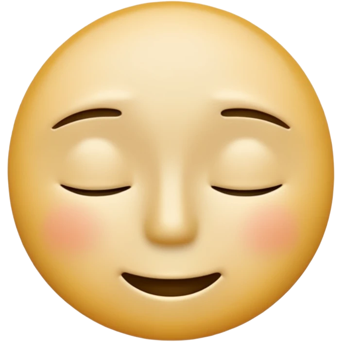 A neutral-colored emoji face (light gray or pale yellow) with half-closed eyes, small dark circles underneath, and a tiny straight-line mouth. A small power symbol (⏻) floats above the head or appears faded on the forehead, suggesting low energy or mental exhaustion. emoji