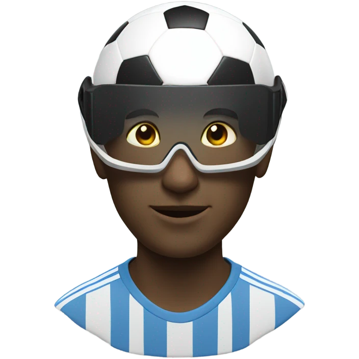 Virtual reality soccer  emoji