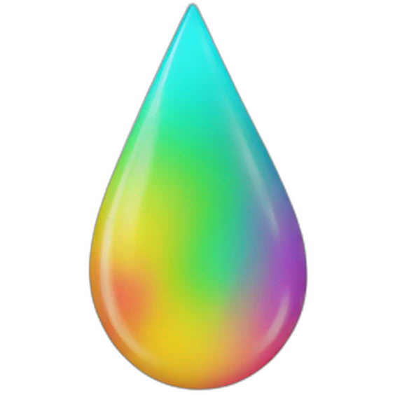 Color drop emoji