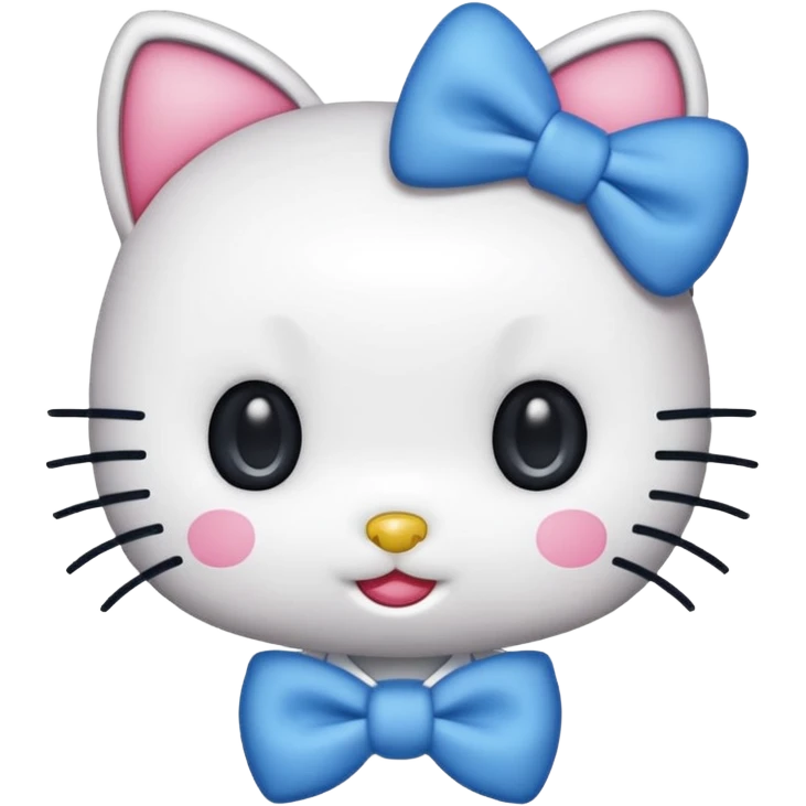 Hello kitty preppy blue emoji