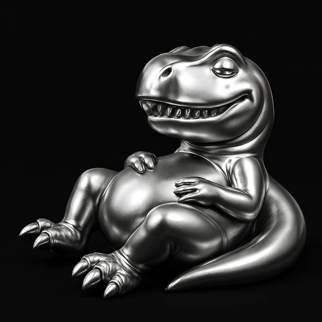T-Rex chillin emoji