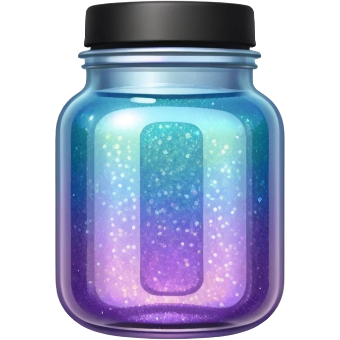 Iridescent Glitter Jar emoji