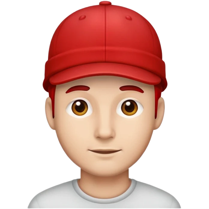 Человек в красной кепке emoji