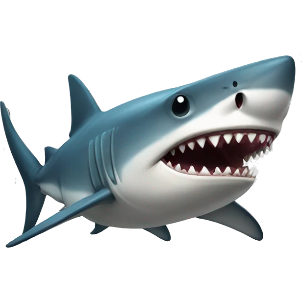 Muscular shark emoji