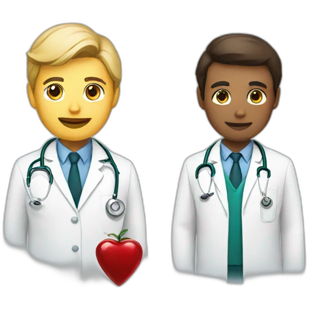 Doctor and blood emoji