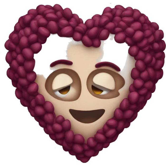 Burgundy heart  emoji