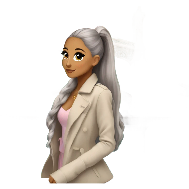 Ariana grande talking to gorge brige emoji