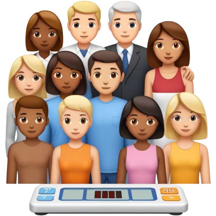 uma balança com pessoas em cima emoji