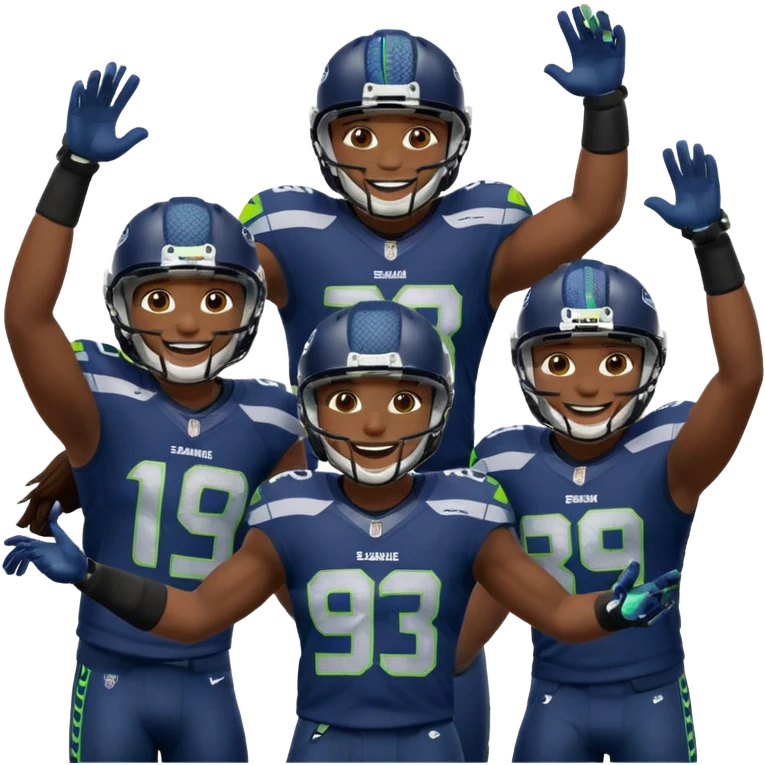 Seahawks celebrating emoji