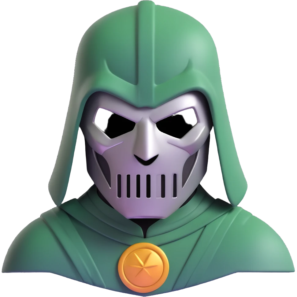 doctor doom metal mask emoji