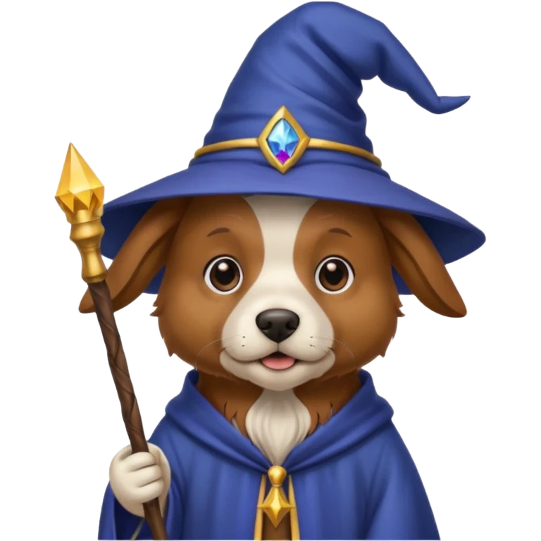 Dog wizard emoji
