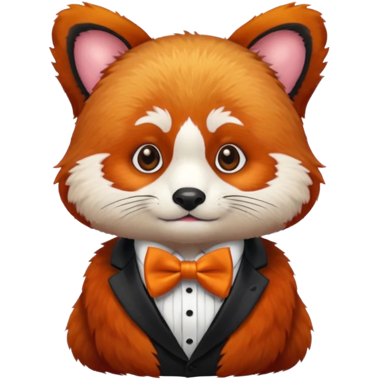 red panda with bow tie emoji