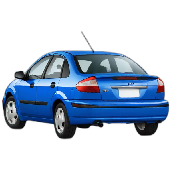 Ford focus sedan blue 1998 emoji