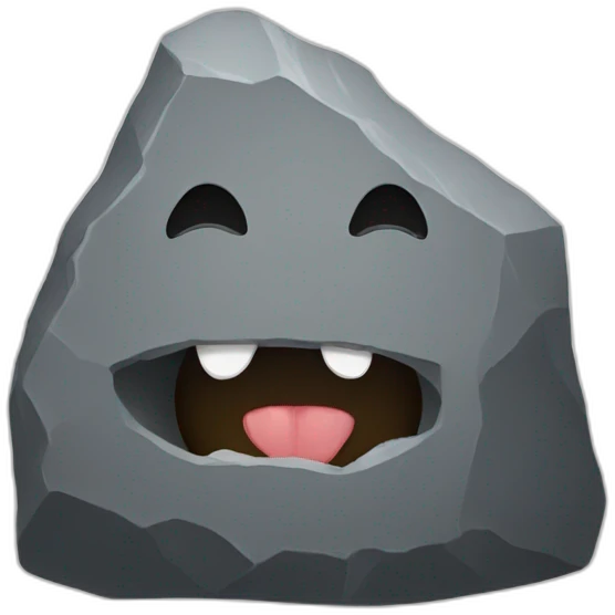 Rock emoji