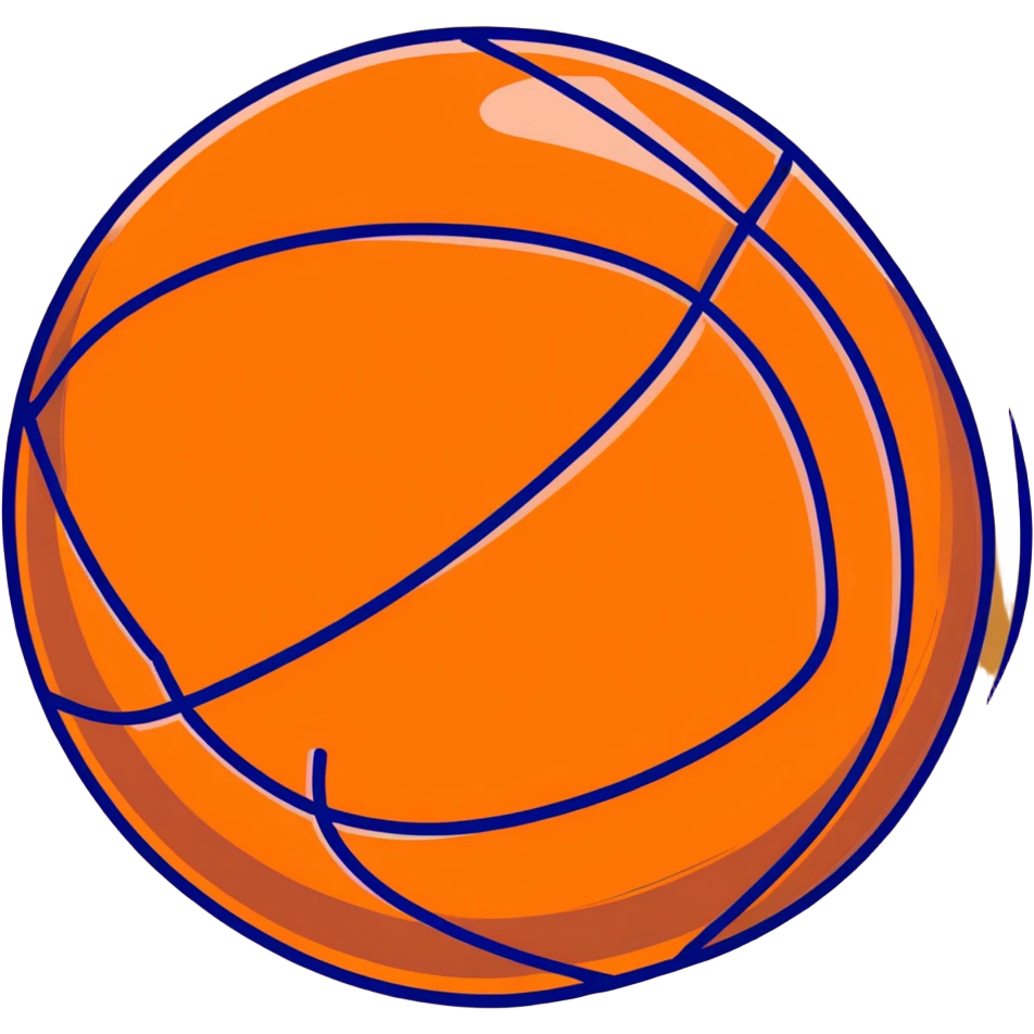 luxurious bronze basketball, warm metallic bronze surface with orange seams emoji
