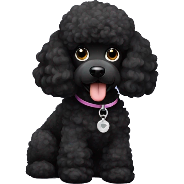 Black poodle emoji